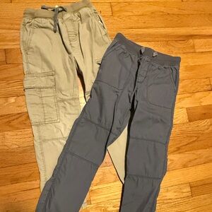 Carters Boys khaki pants - 2 pack (gray and khaki) size 7